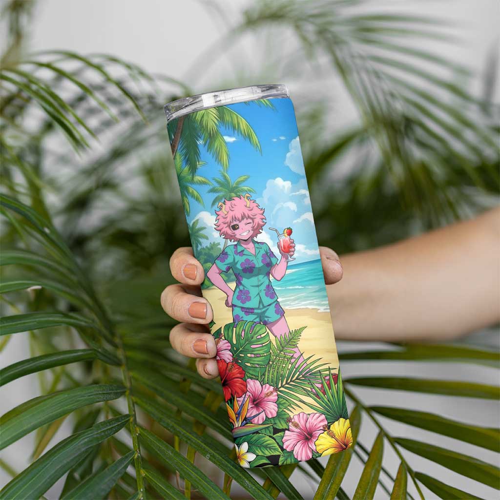 Mina Ashido Summer Chill Skinny Tumbler Tropical Anime Cocktail Vibes