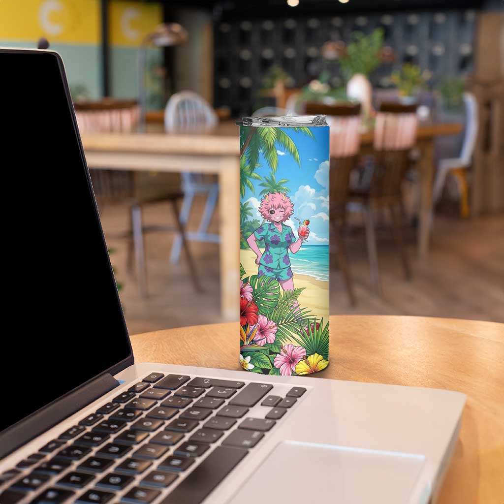 Mina Ashido Summer Chill Skinny Tumbler Tropical Anime Cocktail Vibes