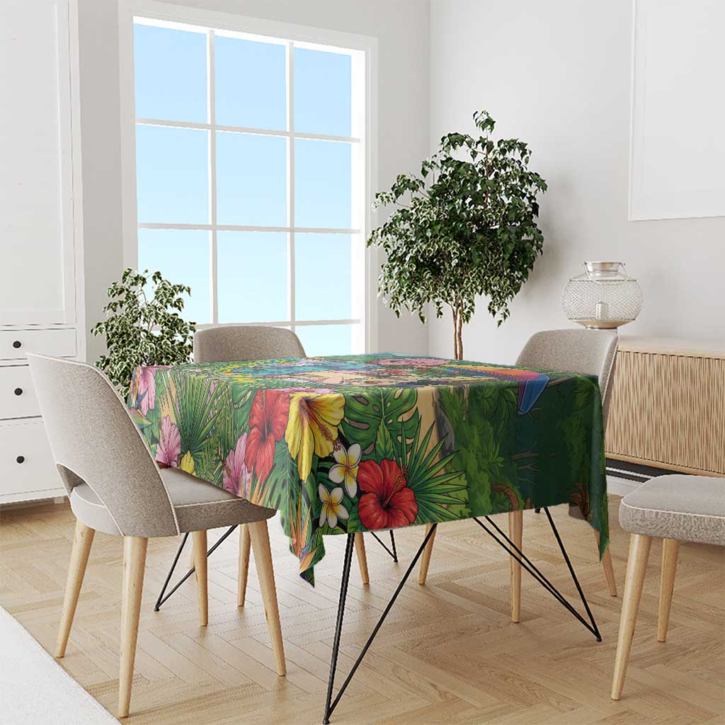Mina Ashido Summer Chill Tablecloth Tropical Anime Cocktail Vibes