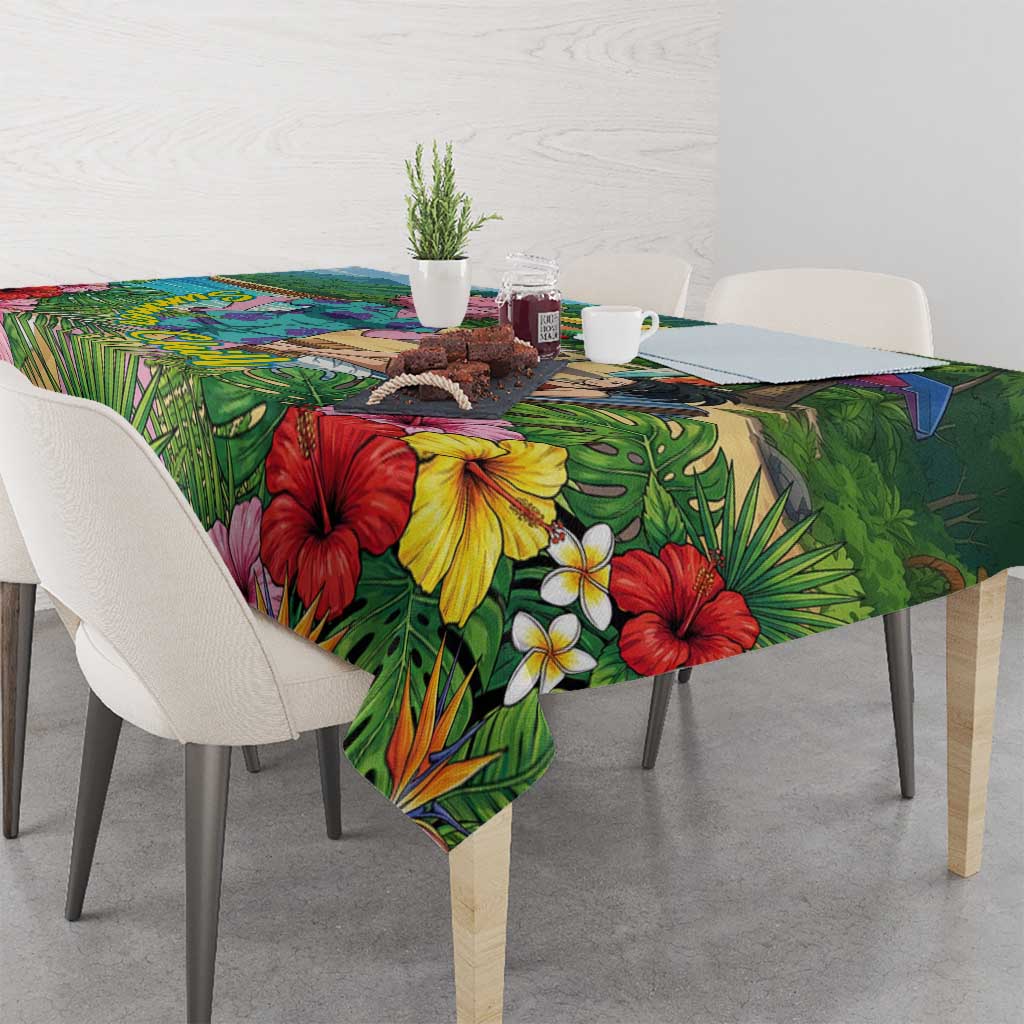 Mina Ashido Summer Chill Tablecloth Tropical Anime Cocktail Vibes