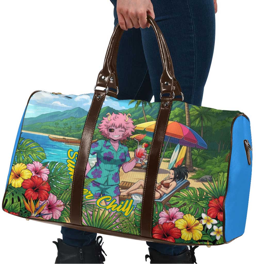 Mina Ashido Summer Chill Travel Bag Tropical Anime Cocktail Vibes
