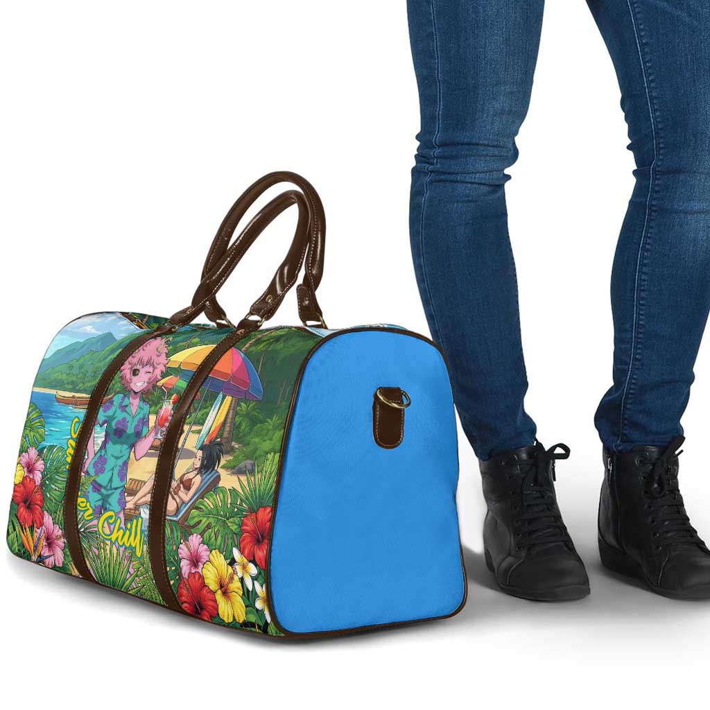 Mina Ashido Summer Chill Travel Bag Tropical Anime Cocktail Vibes