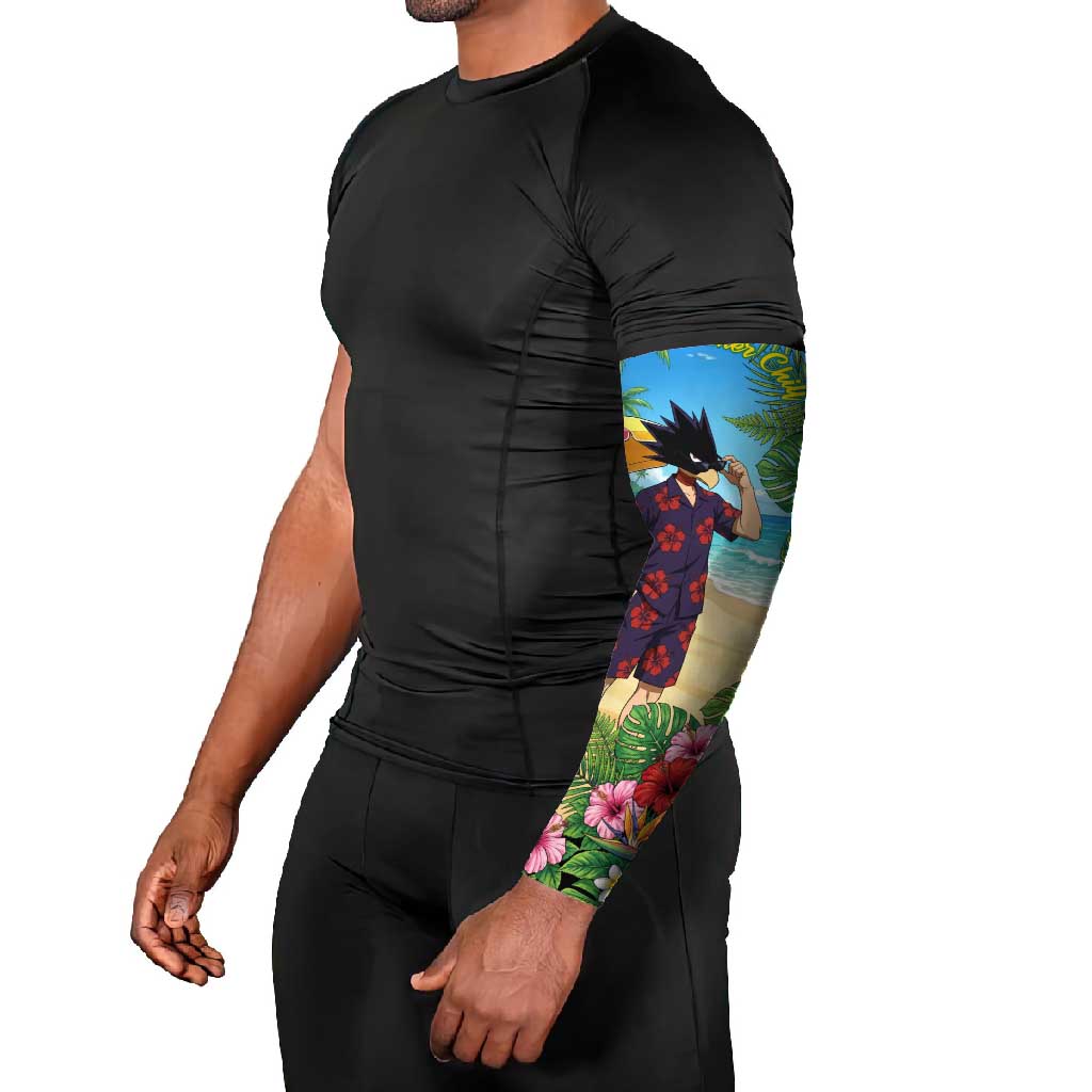 Fumikage Tokoyami Summer Chill Arm Sleeves Tropical Anime Beach Mood