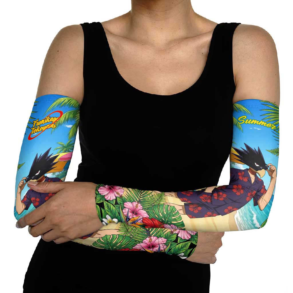 Fumikage Tokoyami Summer Chill Arm Sleeves Tropical Anime Beach Mood