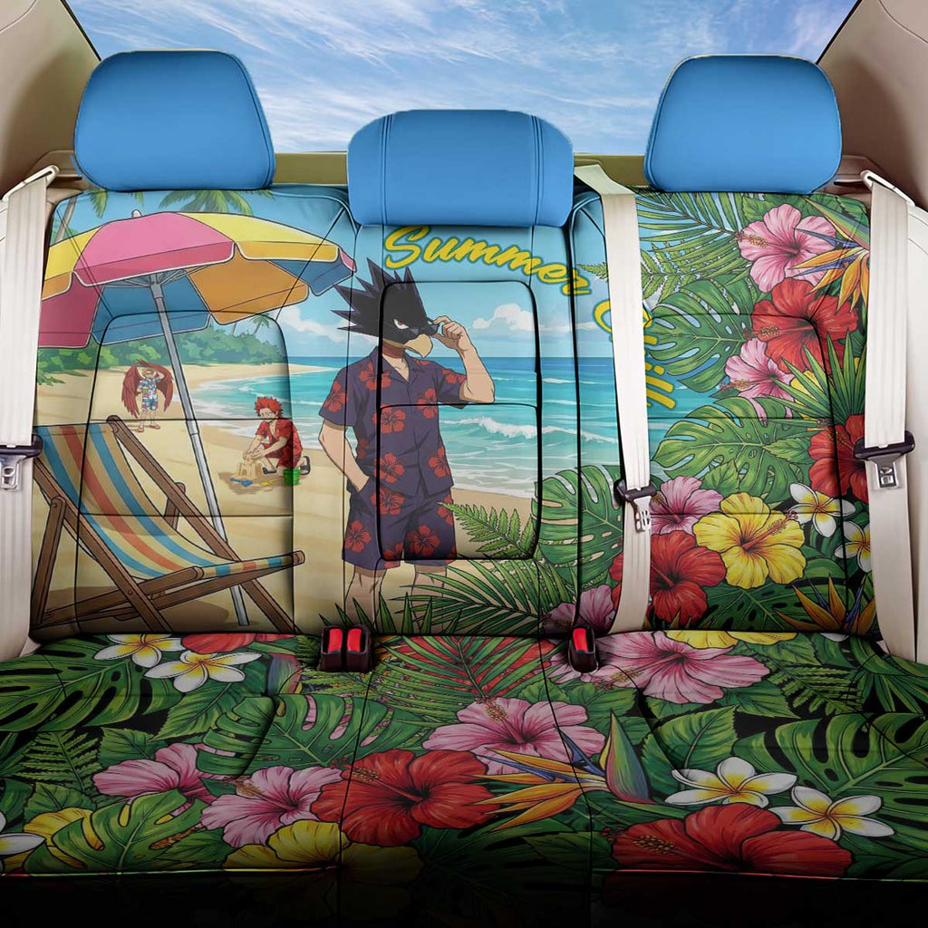 Fumikage Tokoyami Summer Chill Back Car Seat Cover Tropical Anime Beach Mood