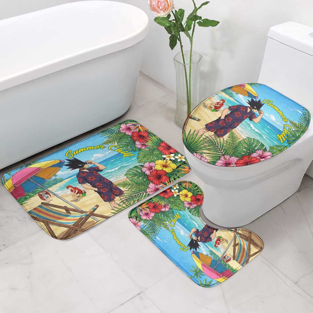 Fumikage Tokoyami Summer Chill Bathroom Set Tropical Anime Beach Mood