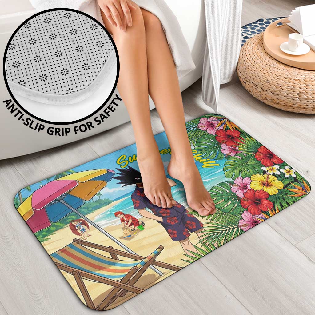 Fumikage Tokoyami Summer Chill Bathroom Set Tropical Anime Beach Mood