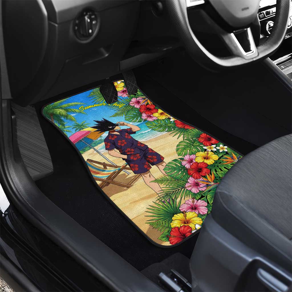 Fumikage Tokoyami Summer Chill Car Mats Tropical Anime Beach Mood