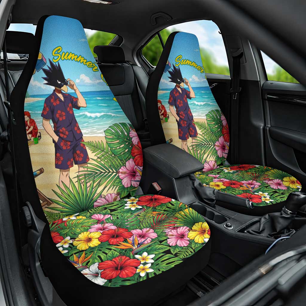 Fumikage Tokoyami Summer Chill Car Seat Cover Tropical Anime Beach Mood