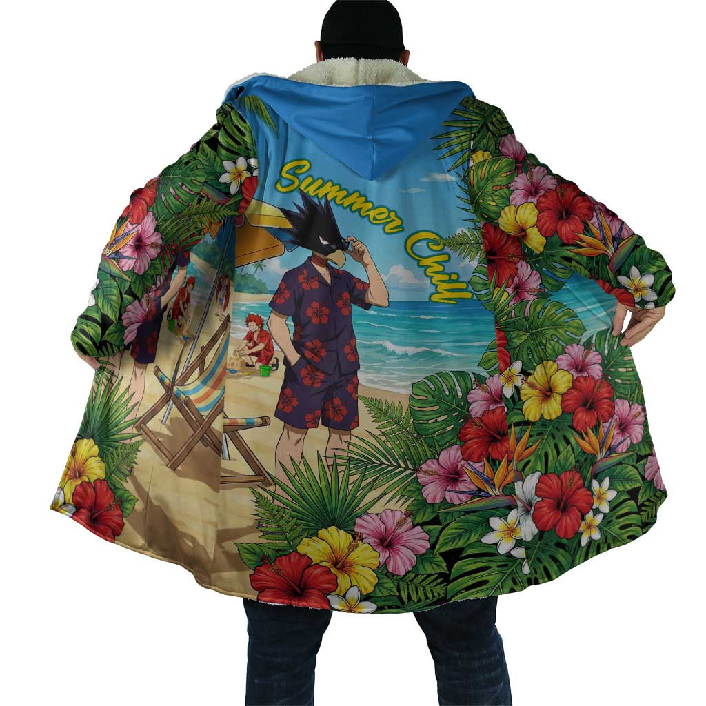 Fumikage Tokoyami Summer Chill Cloak Tropical Anime Beach Mood