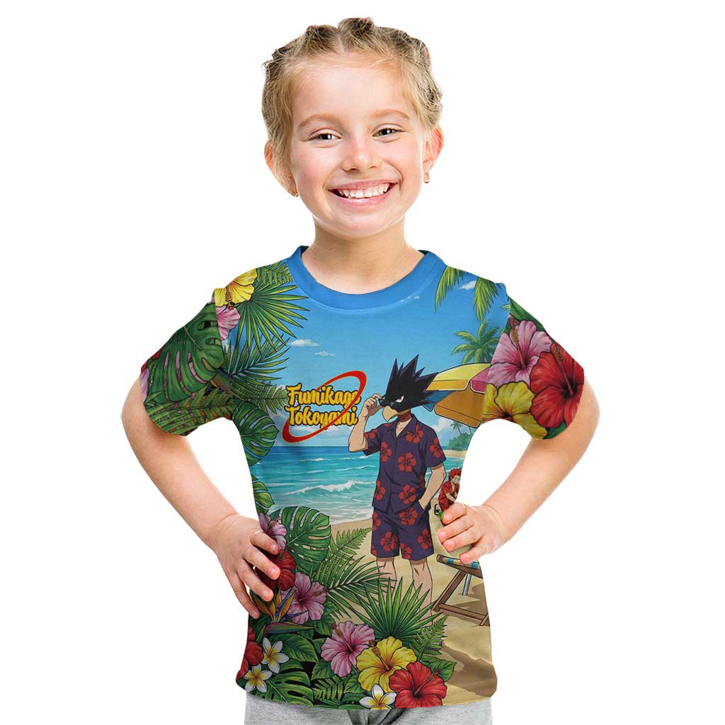Fumikage Tokoyami Summer Chill Kid T Shirt Tropical Anime Beach Mood