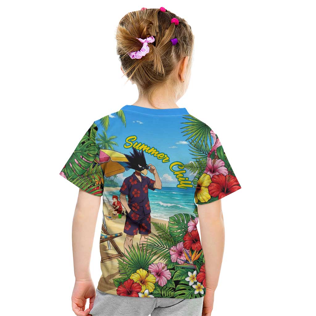 Fumikage Tokoyami Summer Chill Kid T Shirt Tropical Anime Beach Mood