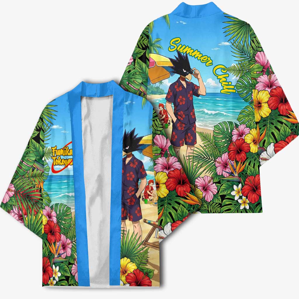Fumikage Tokoyami Summer Chill Kimono Tropical Anime Beach Mood