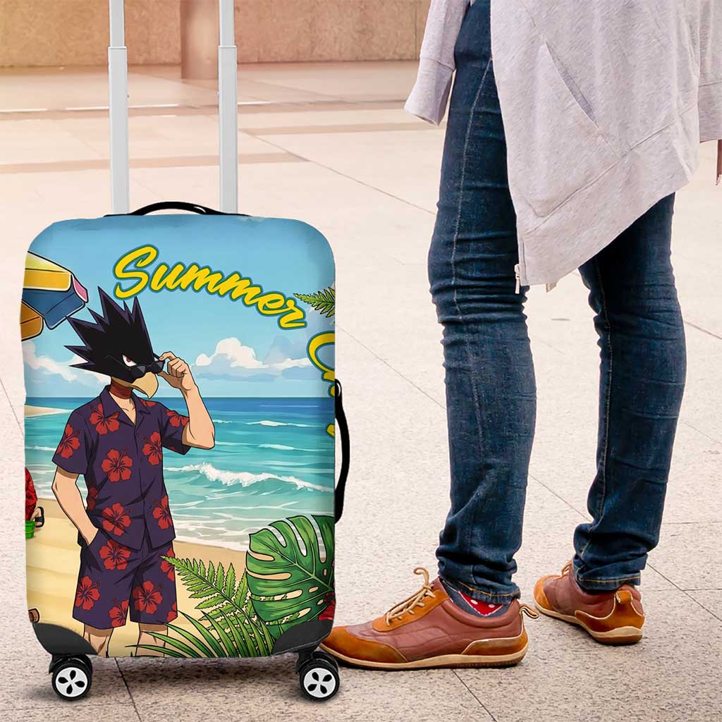 Fumikage Tokoyami Summer Chill Luggage Cover Tropical Anime Beach Mood