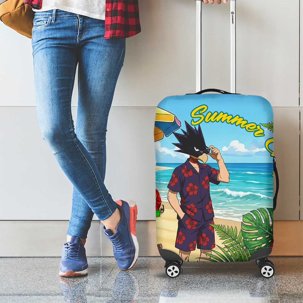 Fumikage Tokoyami Summer Chill Luggage Cover Tropical Anime Beach Mood