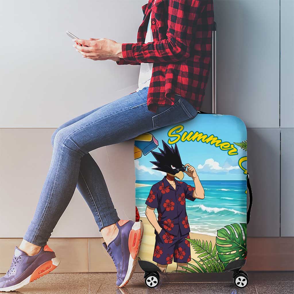 Fumikage Tokoyami Summer Chill Luggage Cover Tropical Anime Beach Mood