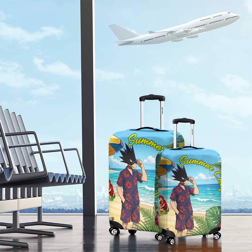 Fumikage Tokoyami Summer Chill Luggage Cover Tropical Anime Beach Mood