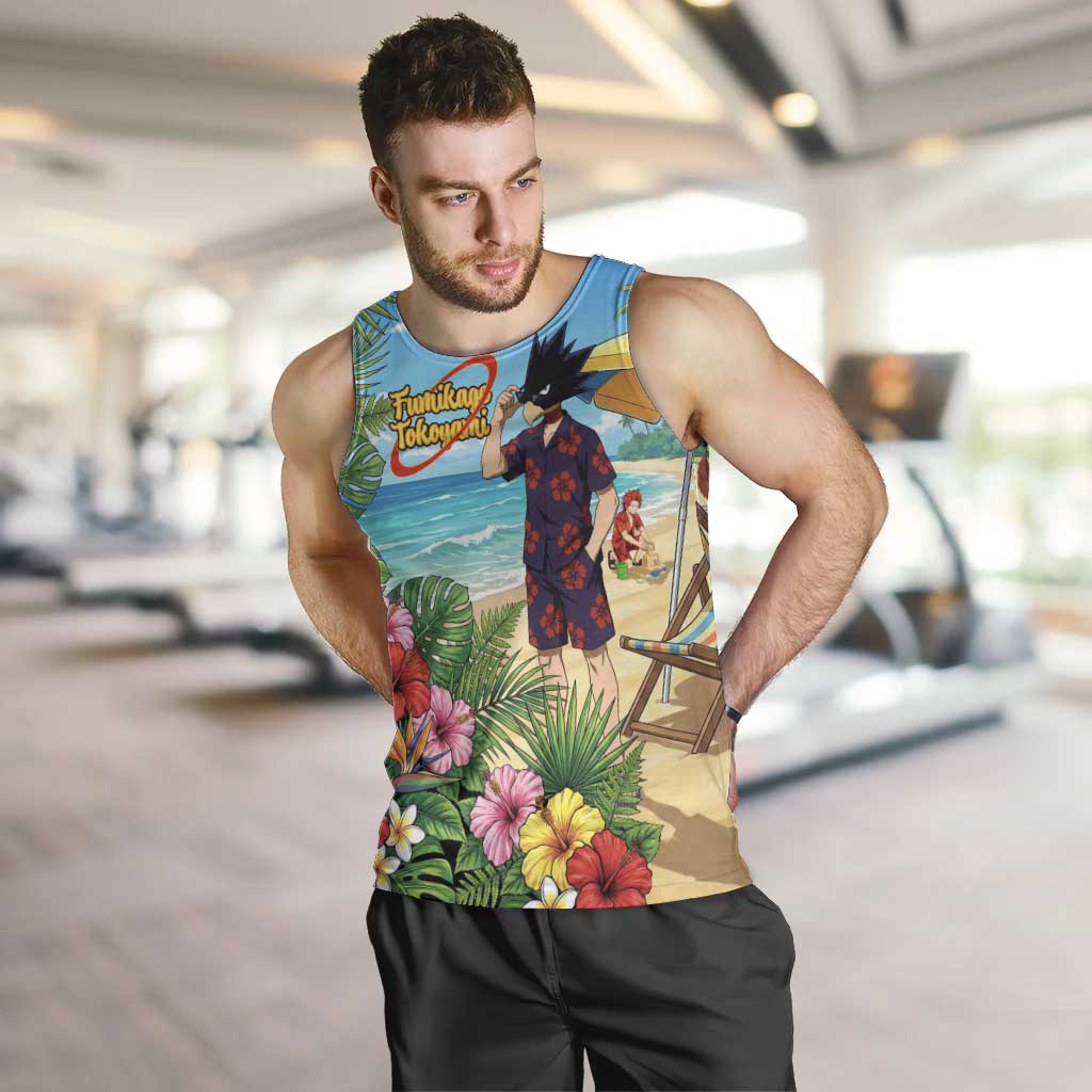 Fumikage Tokoyami Summer Chill Men Tank Top Tropical Anime Beach Mood