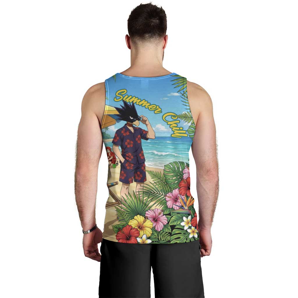 Fumikage Tokoyami Summer Chill Men Tank Top Tropical Anime Beach Mood