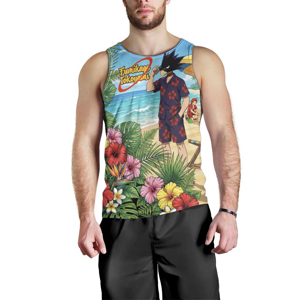 Fumikage Tokoyami Summer Chill Men Tank Top Tropical Anime Beach Mood