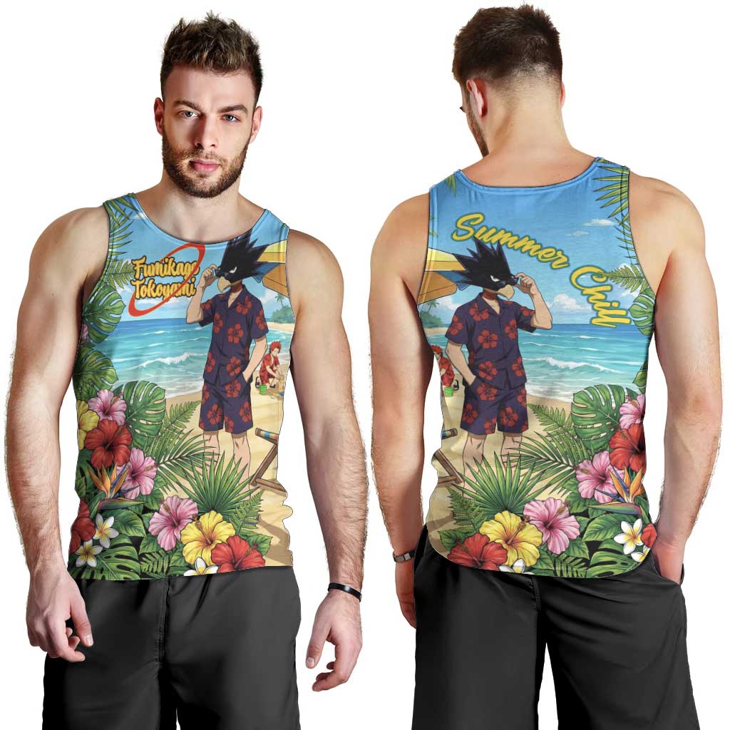 Fumikage Tokoyami Summer Chill Men Tank Top Tropical Anime Beach Mood