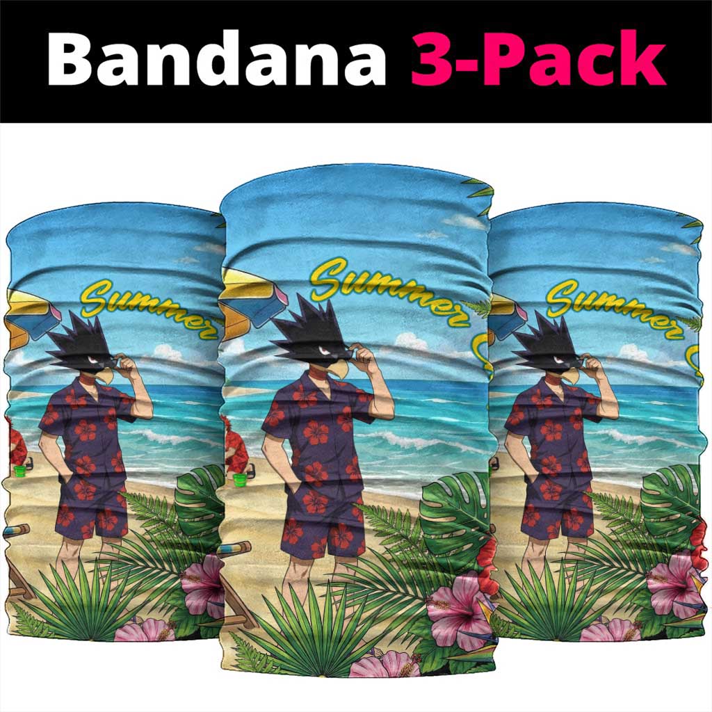 Fumikage Tokoyami Summer Chill Neck Gaiter Tropical Anime Beach Mood