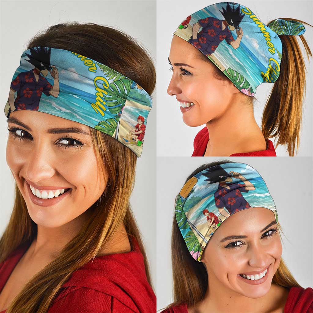 Fumikage Tokoyami Summer Chill Neck Gaiter Tropical Anime Beach Mood