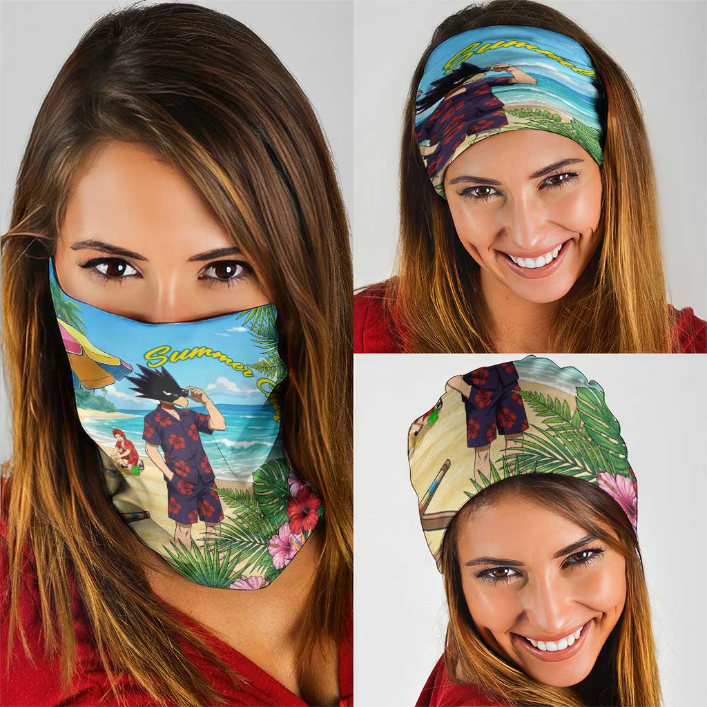 Fumikage Tokoyami Summer Chill Neck Gaiter Tropical Anime Beach Mood