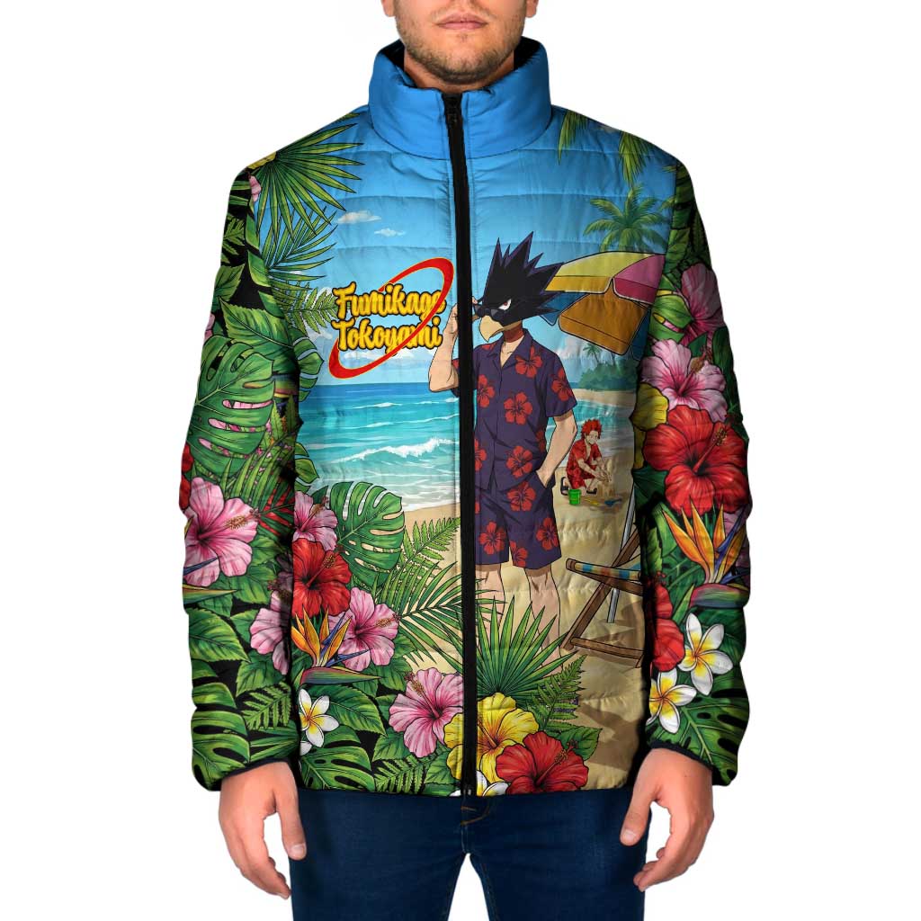 Fumikage Tokoyami Summer Chill Padded Jacket Tropical Anime Beach Mood