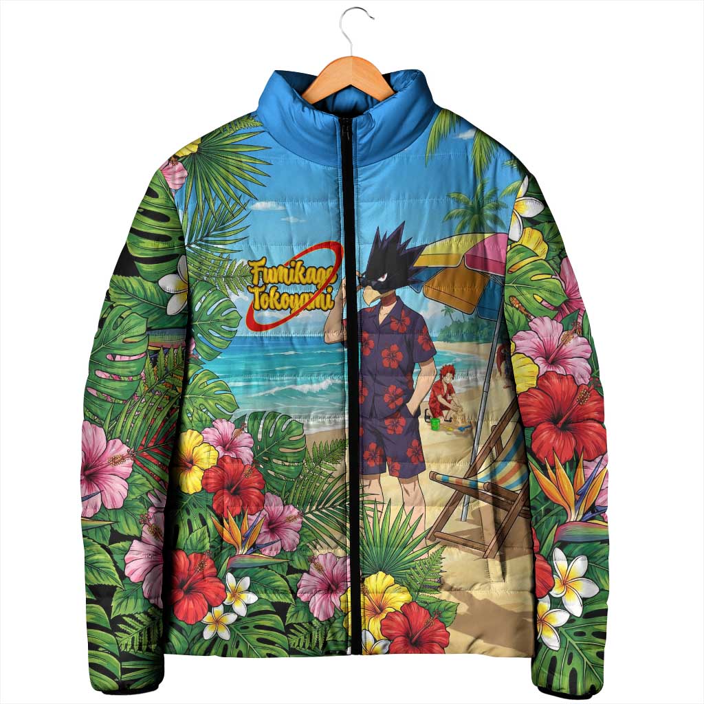 Fumikage Tokoyami Summer Chill Padded Jacket Tropical Anime Beach Mood