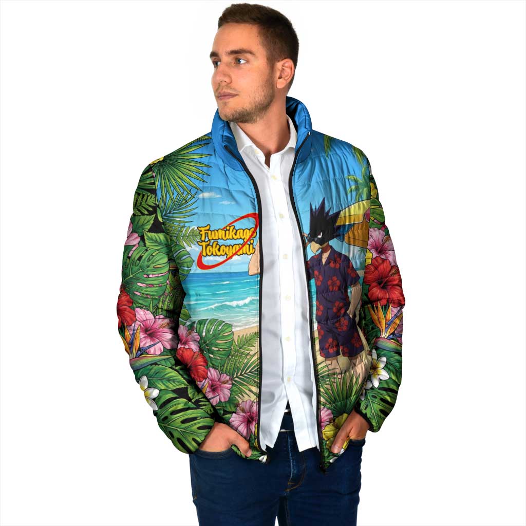 Fumikage Tokoyami Summer Chill Padded Jacket Tropical Anime Beach Mood