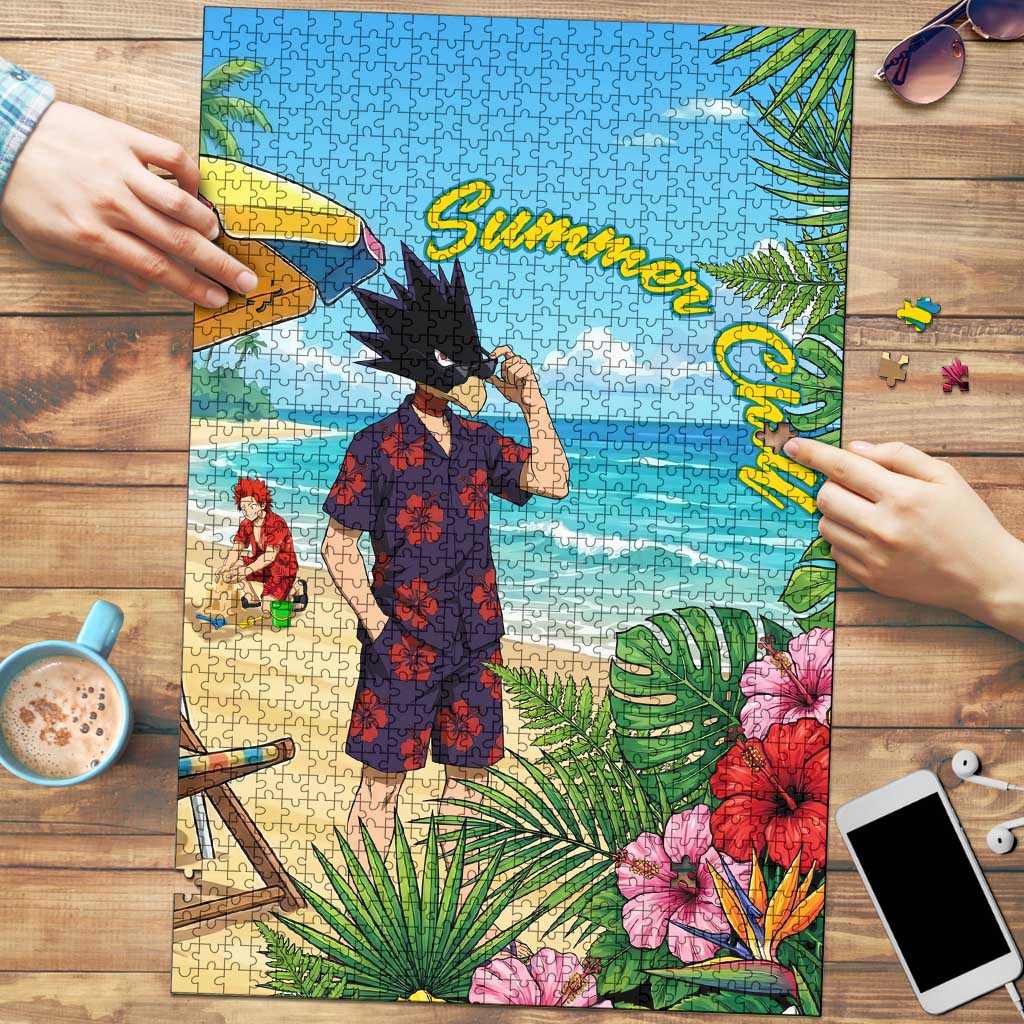 Fumikage Tokoyami Summer Chill Puzzle Tropical Anime Beach Mood