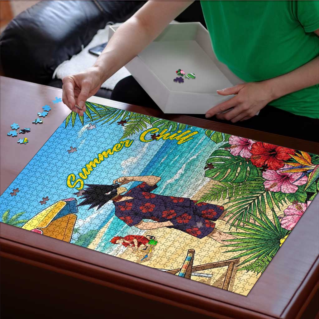 Fumikage Tokoyami Summer Chill Puzzle Tropical Anime Beach Mood