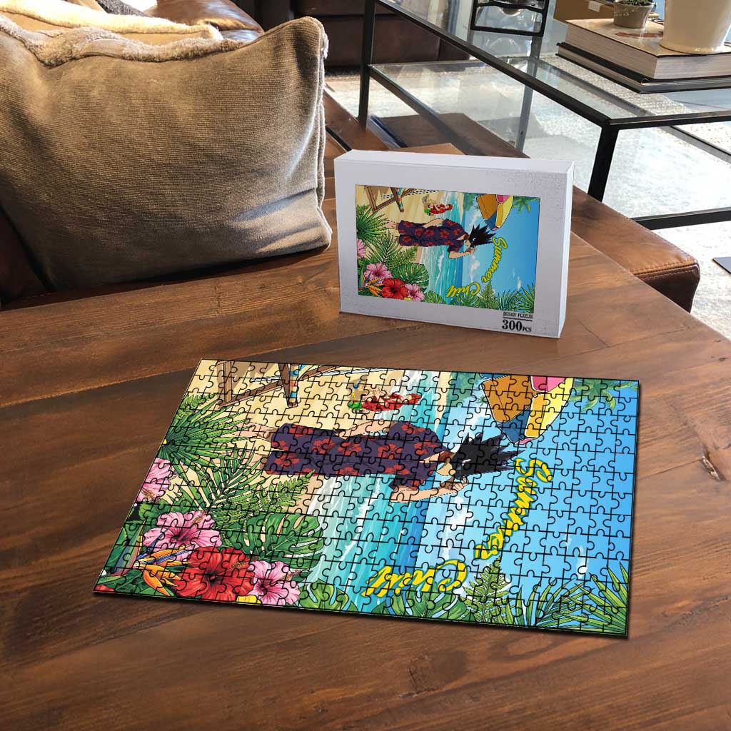 Fumikage Tokoyami Summer Chill Puzzle Tropical Anime Beach Mood