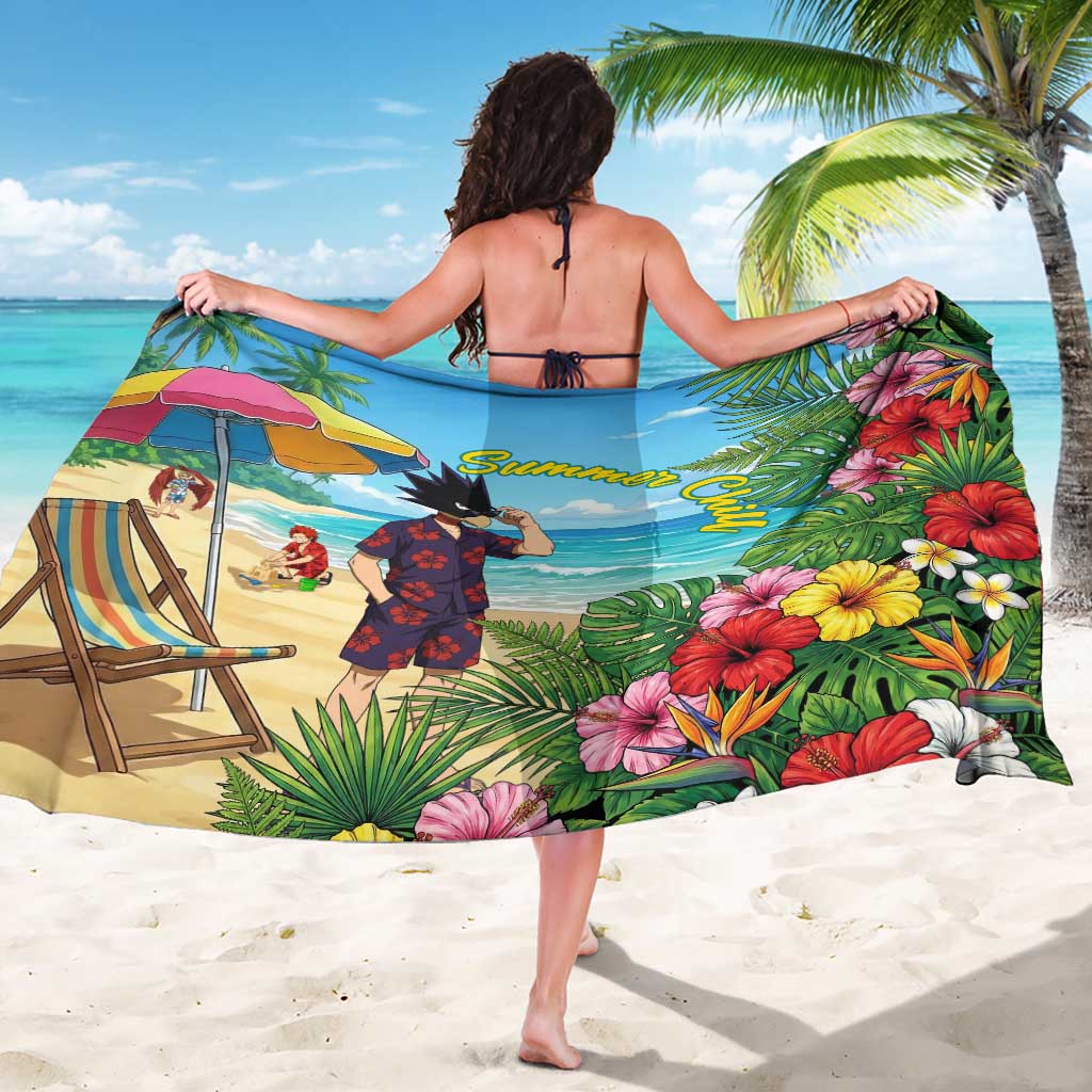 Fumikage Tokoyami Summer Chill Sarong Tropical Anime Beach Mood