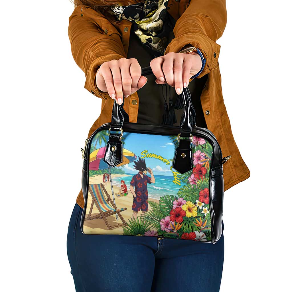 Fumikage Tokoyami Summer Chill Shoulder Handbag Tropical Anime Beach Mood