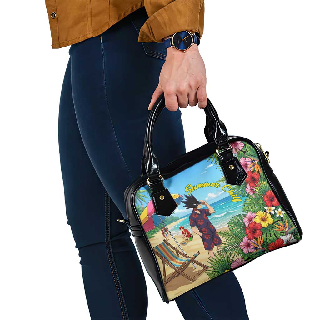 Fumikage Tokoyami Summer Chill Shoulder Handbag Tropical Anime Beach Mood