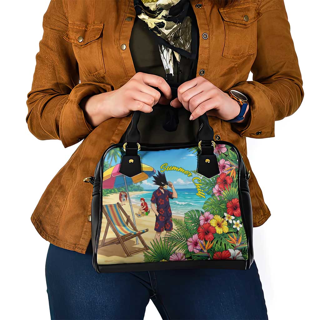 Fumikage Tokoyami Summer Chill Shoulder Handbag Tropical Anime Beach Mood
