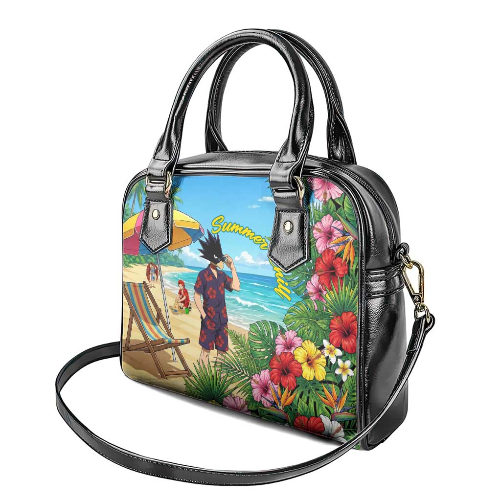 Fumikage Tokoyami Summer Chill Shoulder Handbag Tropical Anime Beach Mood
