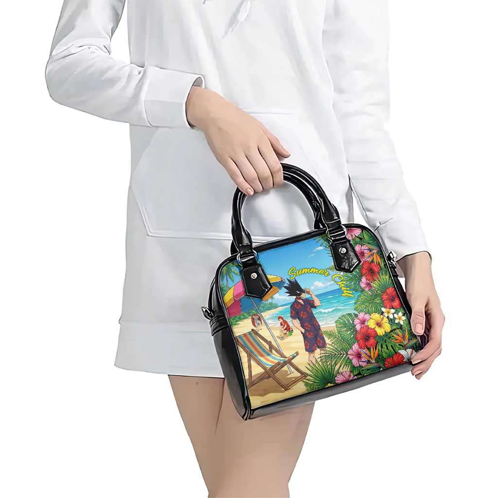 Fumikage Tokoyami Summer Chill Shoulder Handbag Tropical Anime Beach Mood