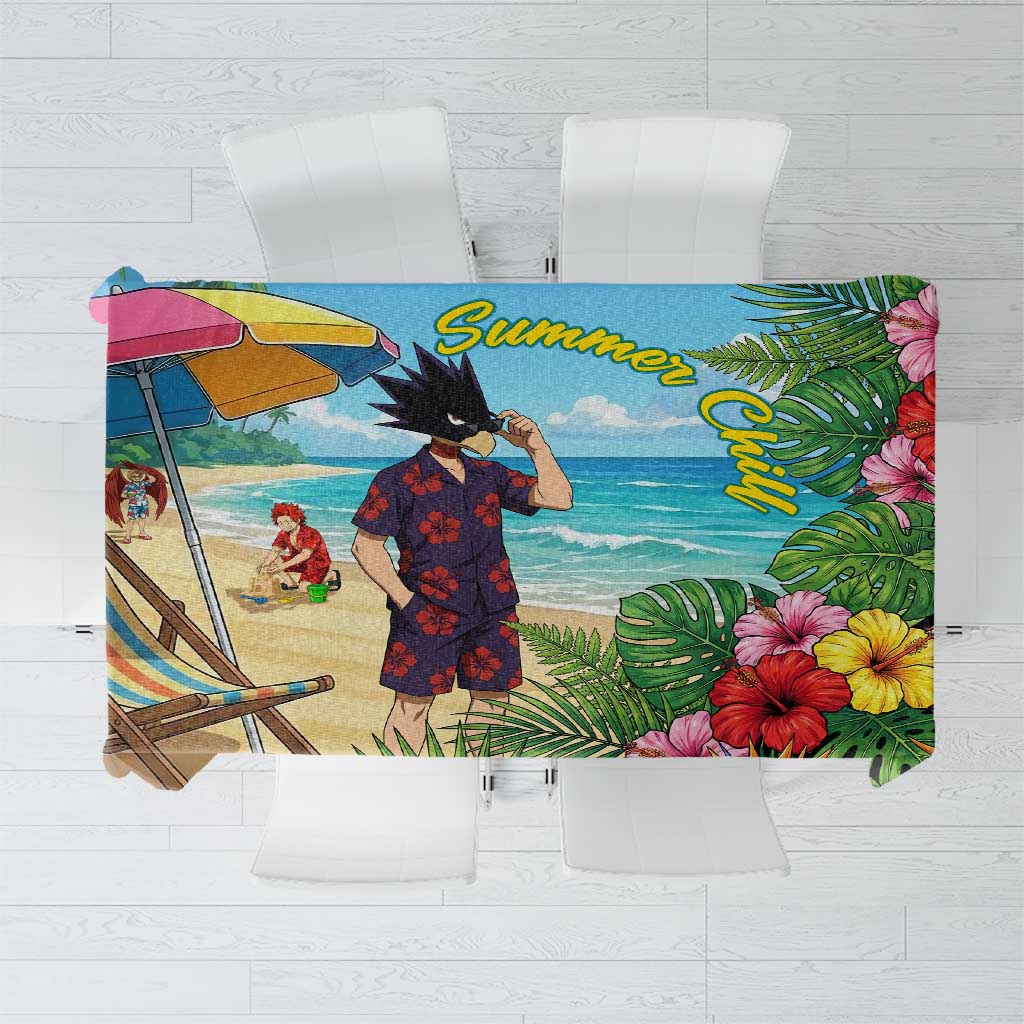 Fumikage Tokoyami Summer Chill Tablecloth Tropical Anime Beach Mood