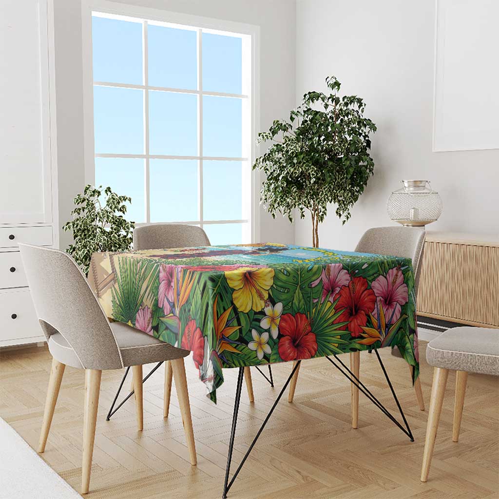Fumikage Tokoyami Summer Chill Tablecloth Tropical Anime Beach Mood