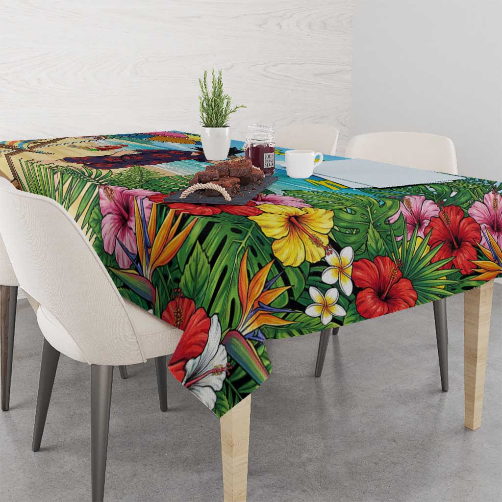 Fumikage Tokoyami Summer Chill Tablecloth Tropical Anime Beach Mood