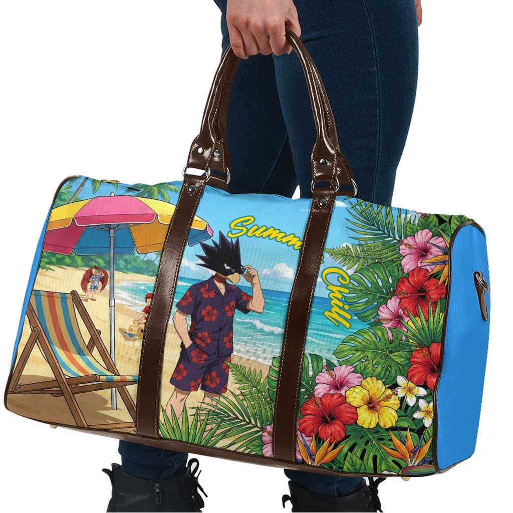 Fumikage Tokoyami Summer Chill Travel Bag Tropical Anime Beach Mood