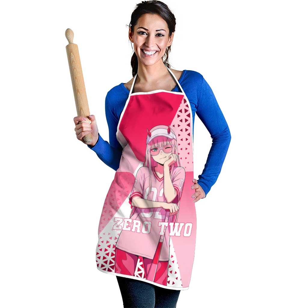 Zero Two Apron Retro Baseball Anime Style