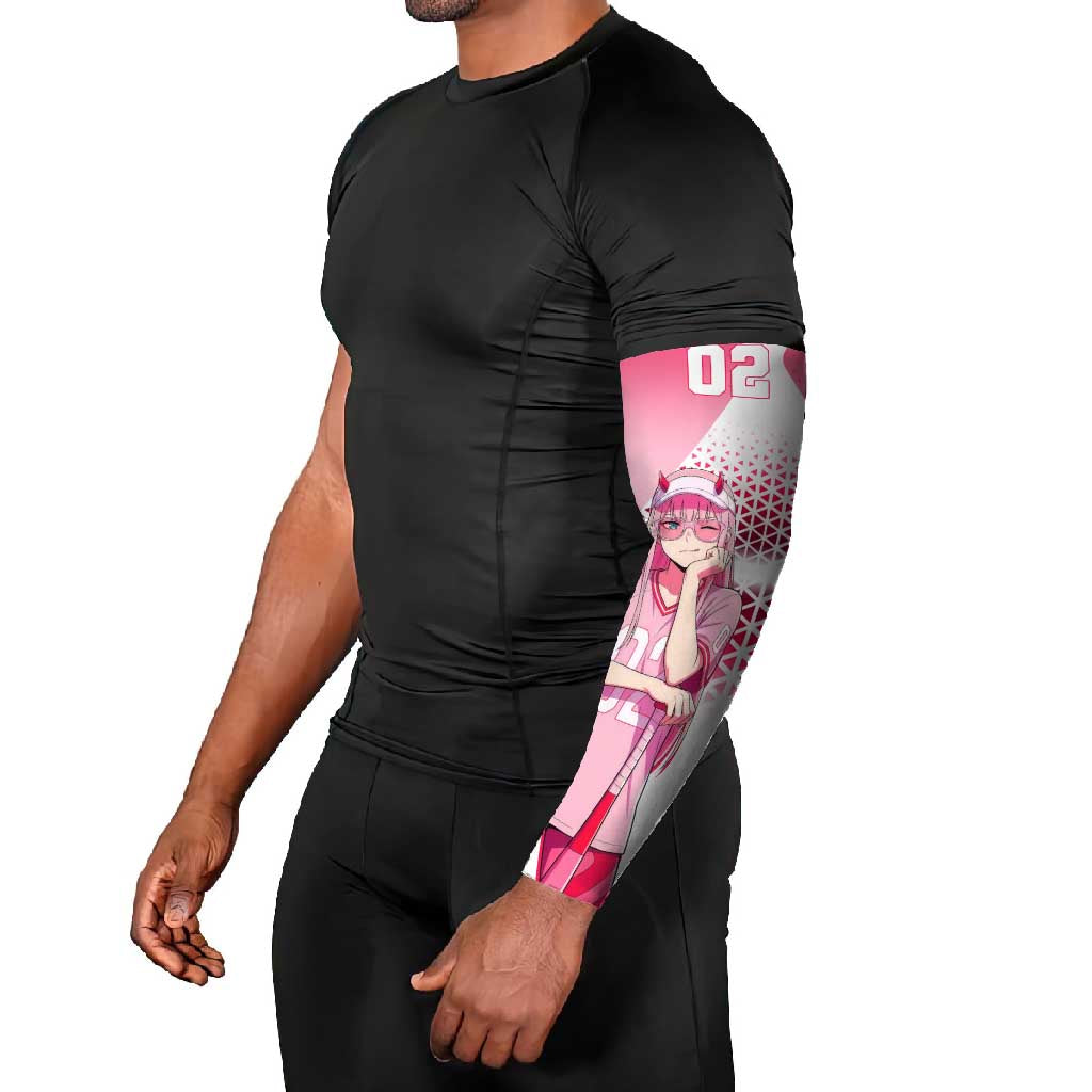 Zero Two Arm Sleeves Retro Baseball Anime Style