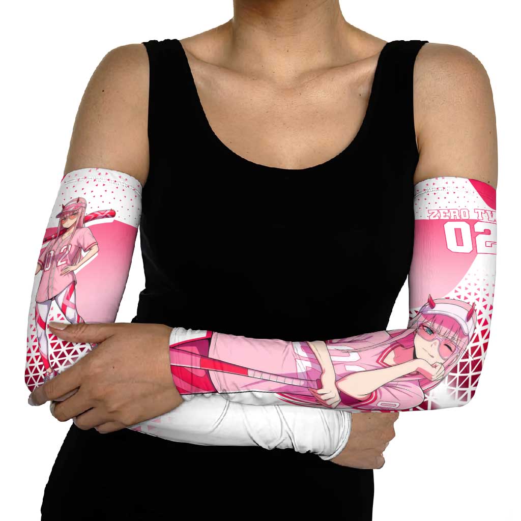 Zero Two Arm Sleeves Retro Baseball Anime Style