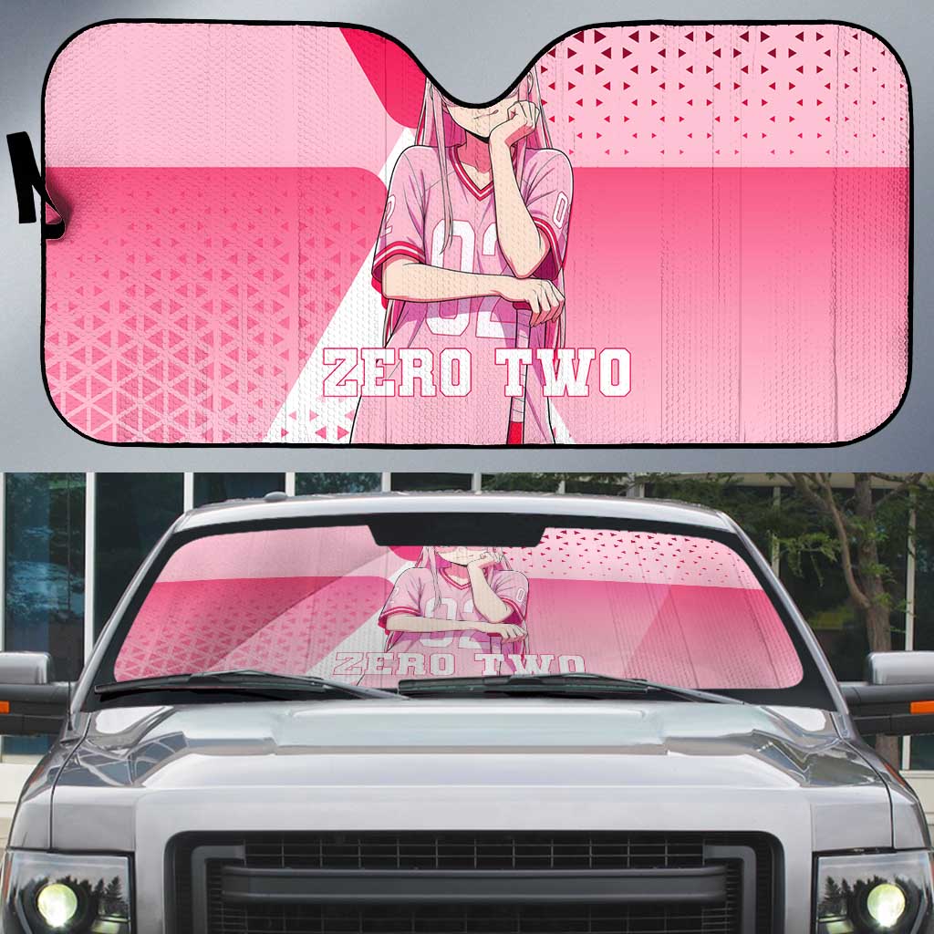Zero Two Auto Sun Shade Retro Baseball Anime Style