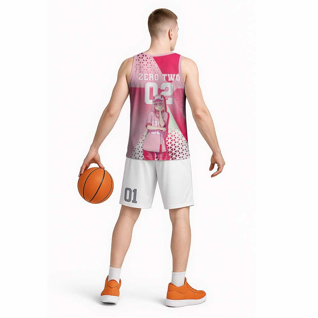 Zero Two Basketball Jersey Retro Baseball Anime Style