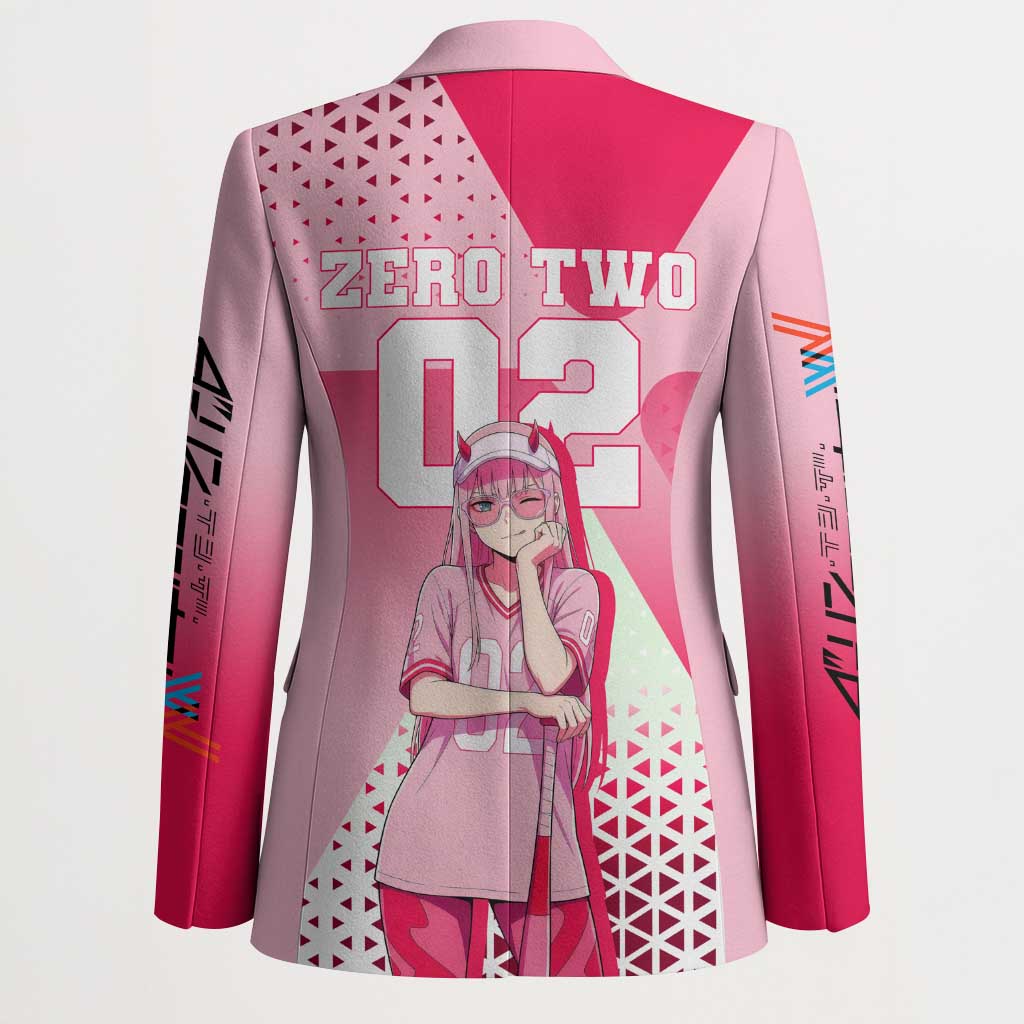 Zero Two Blazer Retro Baseball Anime Style